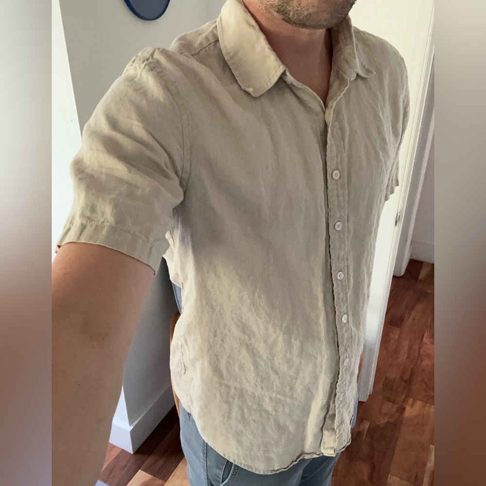 Quince Natural Linen Top